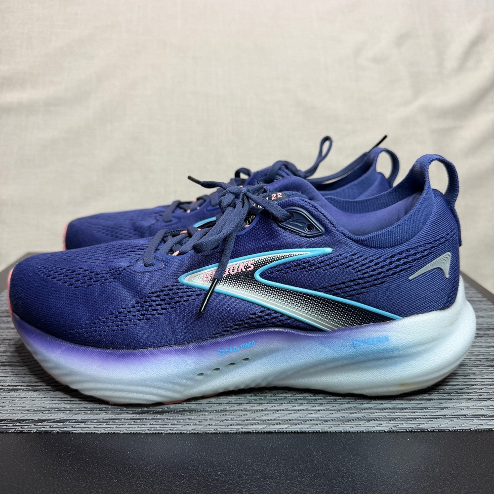 Brooks Glycerin 22 Sneakers - Womens 9.5 Wide - Blue 1204341D429 Running Shoes
